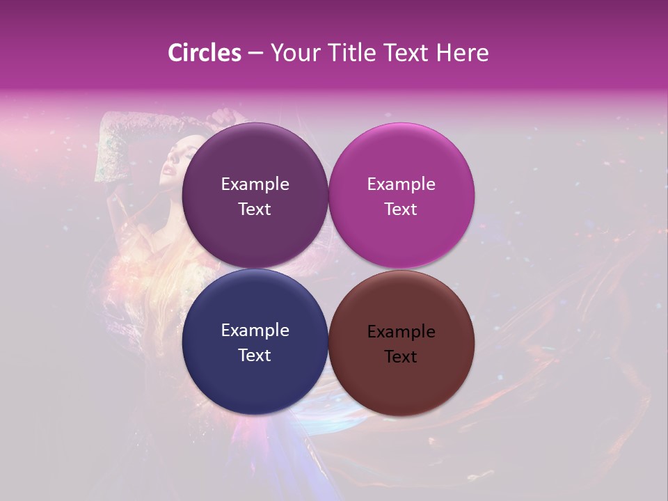 Girl Tenderness Perfect PowerPoint Template