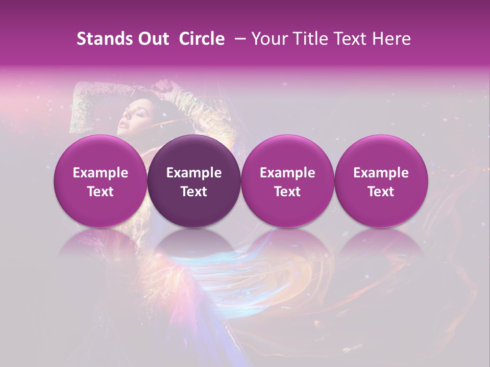 Girl Tenderness Perfect PowerPoint Template