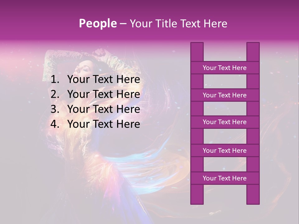 Girl Tenderness Perfect PowerPoint Template