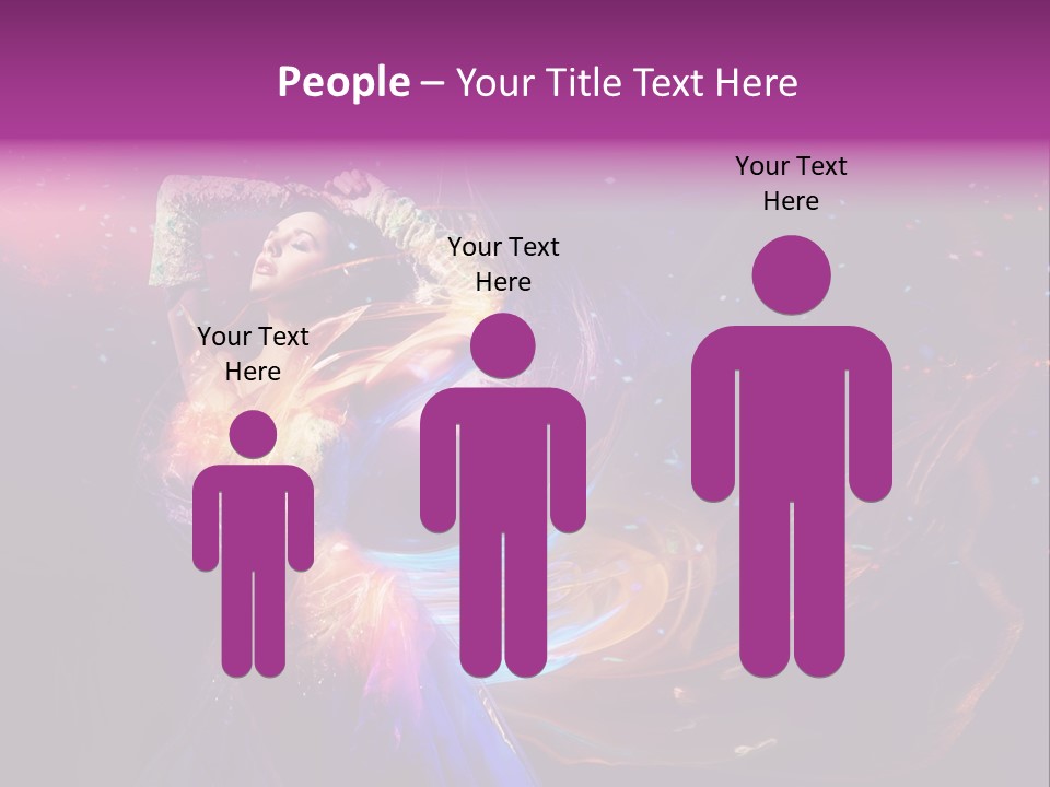 Girl Tenderness Perfect PowerPoint Template