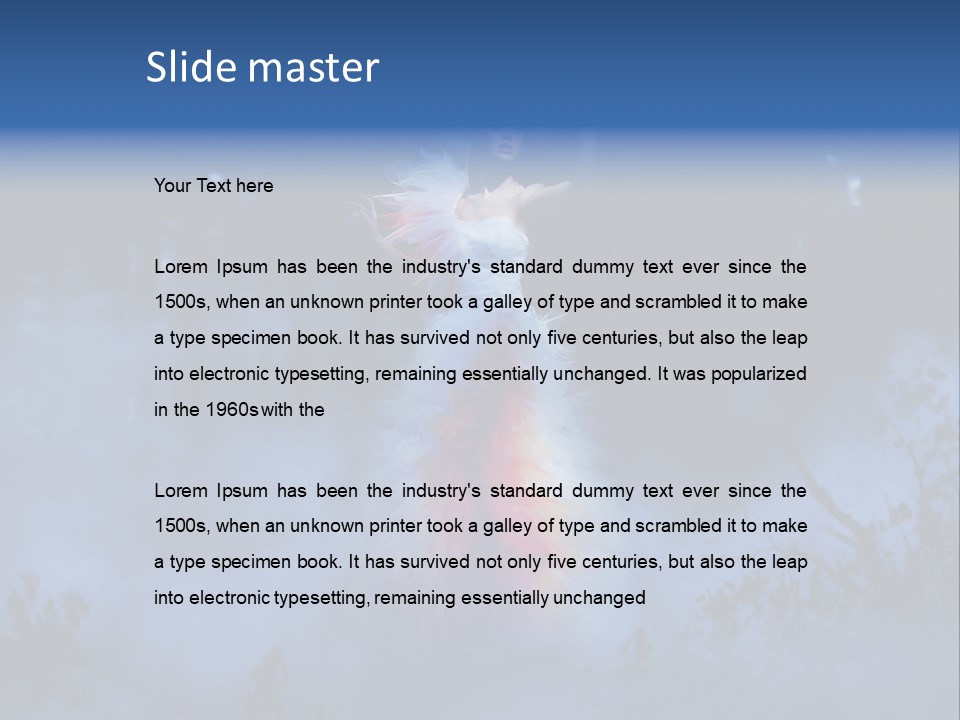 Mysterious Skinny Sensual PowerPoint Template