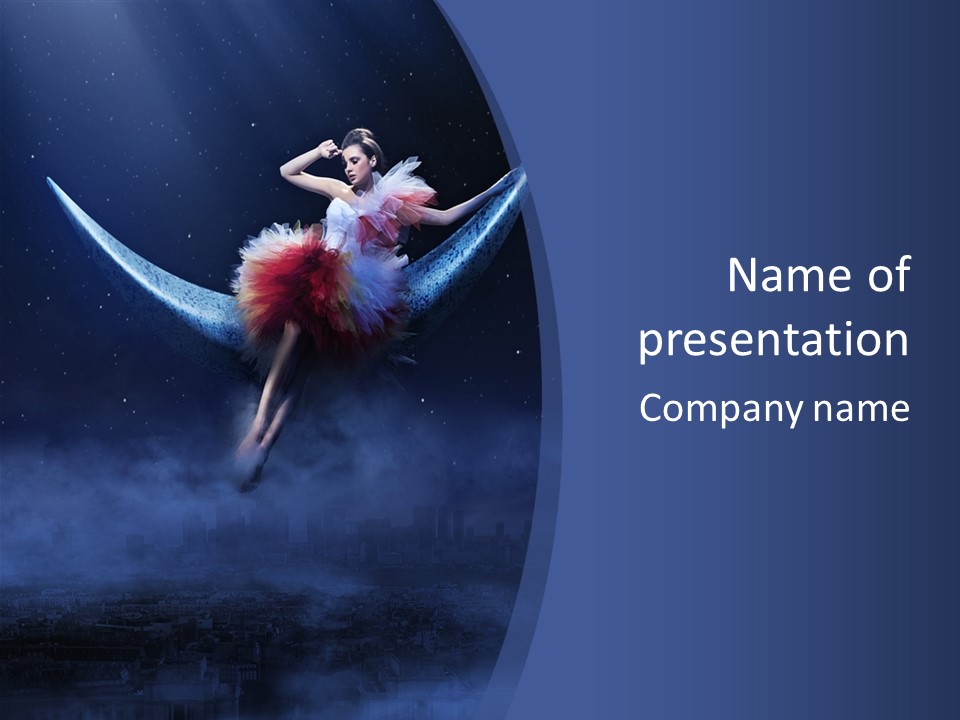 New Pretty Sky PowerPoint Template