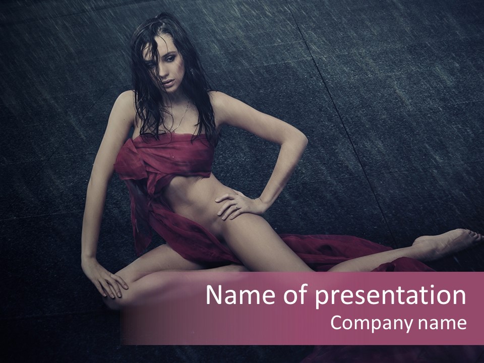 Bare Sexy Mysterious PowerPoint Template