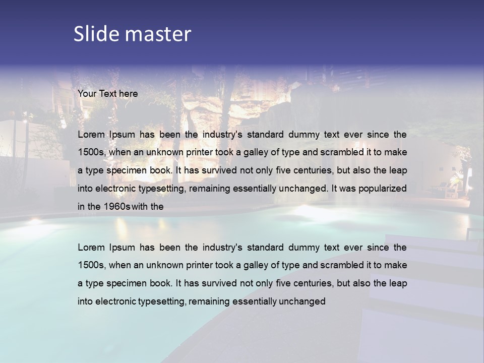 Outdoor Scenic Building PowerPoint Template