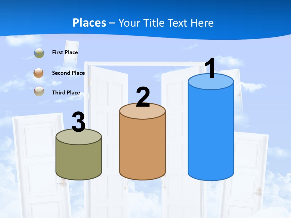 Pools Resort Night PowerPoint Template