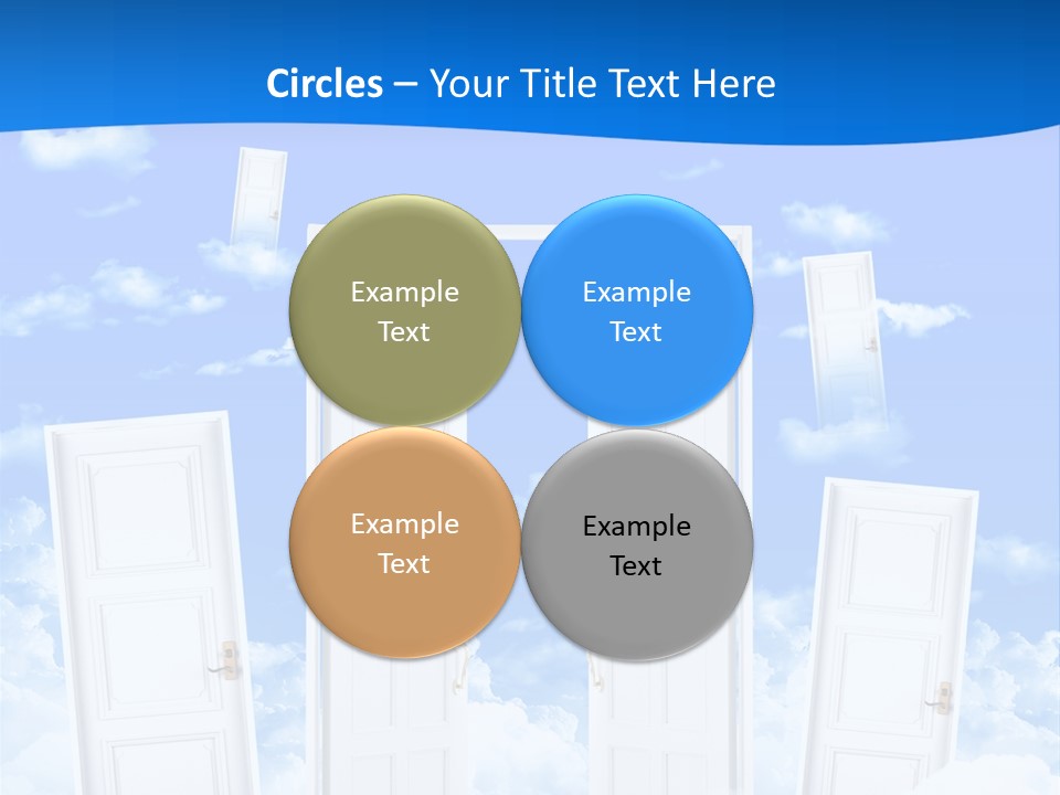 Pools Resort Night PowerPoint Template