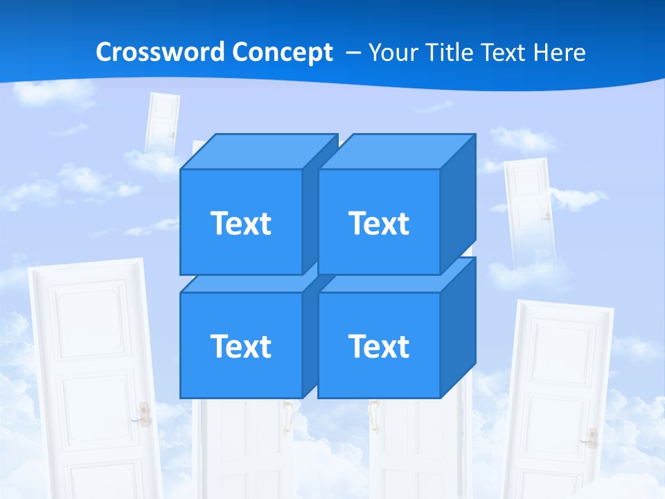 Pools Resort Night PowerPoint Template
