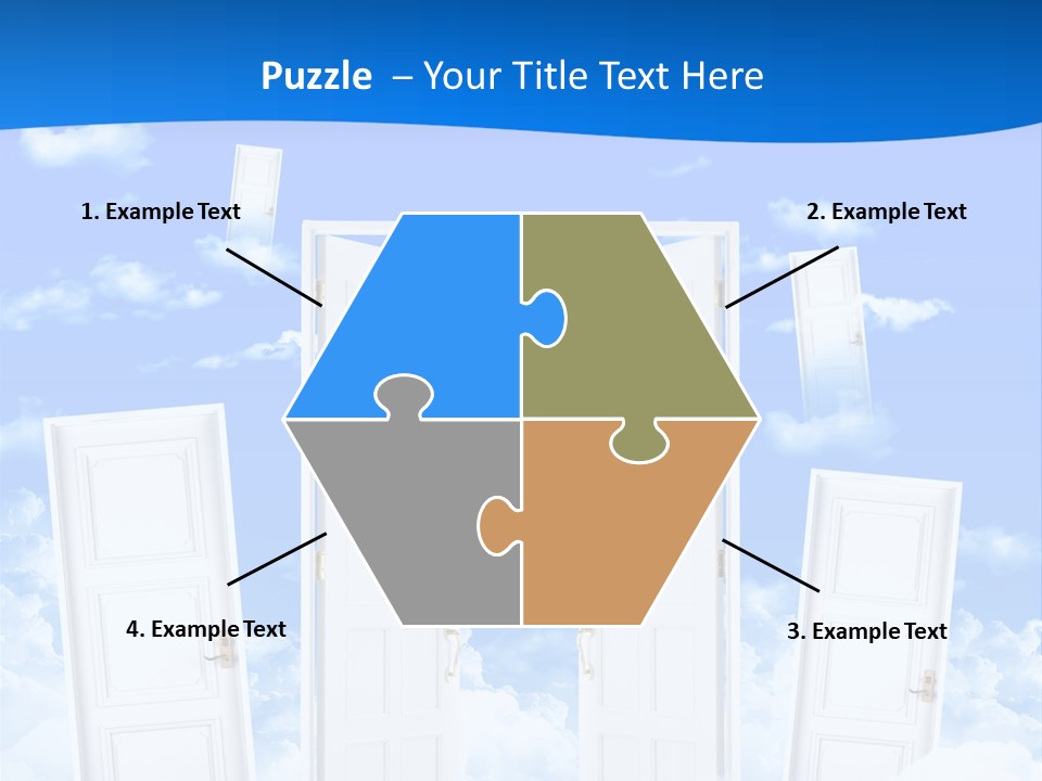 Pools Resort Night PowerPoint Template