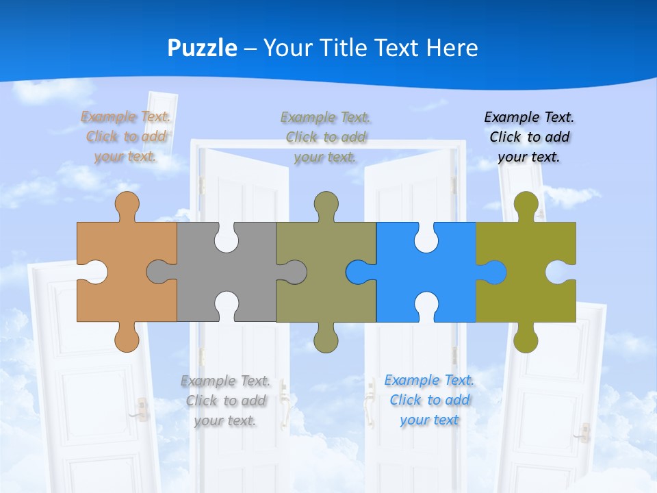 Pools Resort Night PowerPoint Template