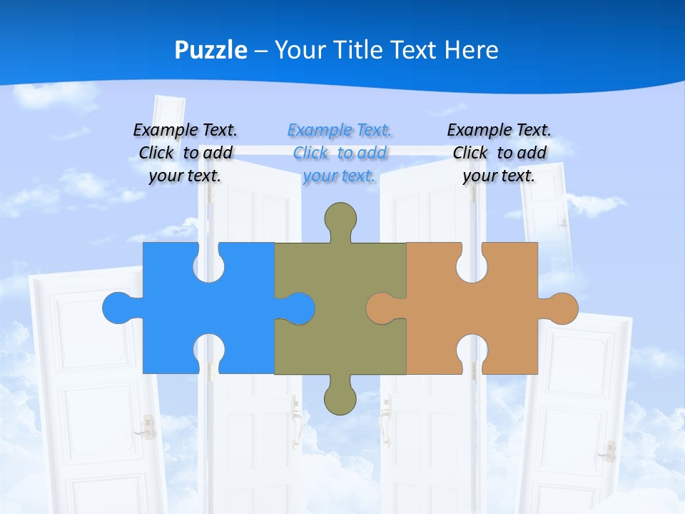 Pools Resort Night PowerPoint Template