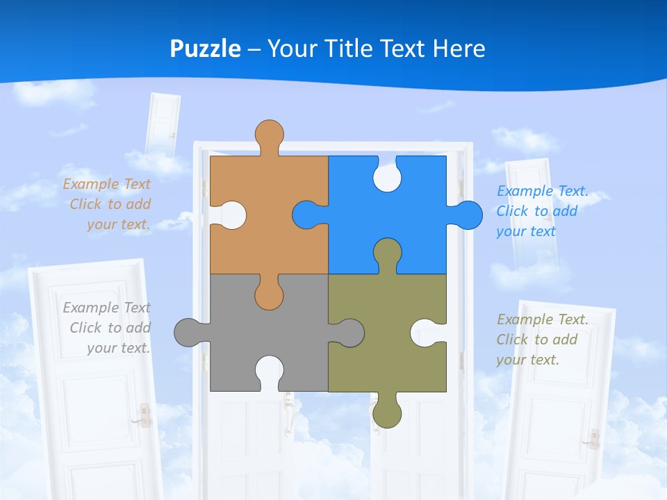 Pools Resort Night PowerPoint Template