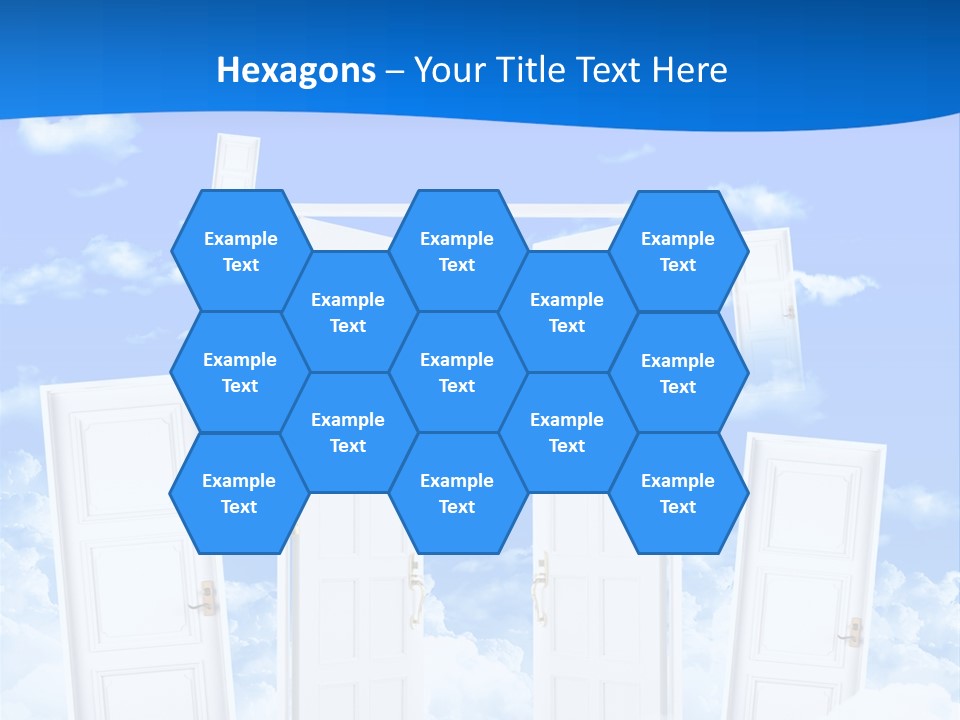 Pools Resort Night PowerPoint Template