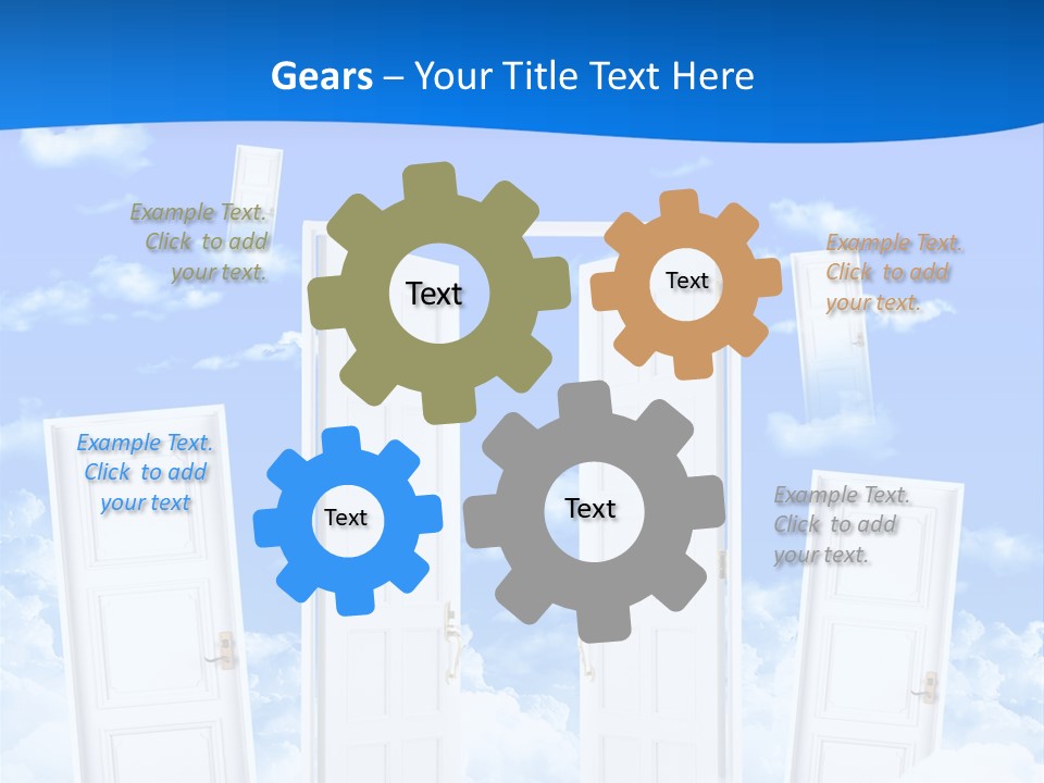 Pools Resort Night PowerPoint Template