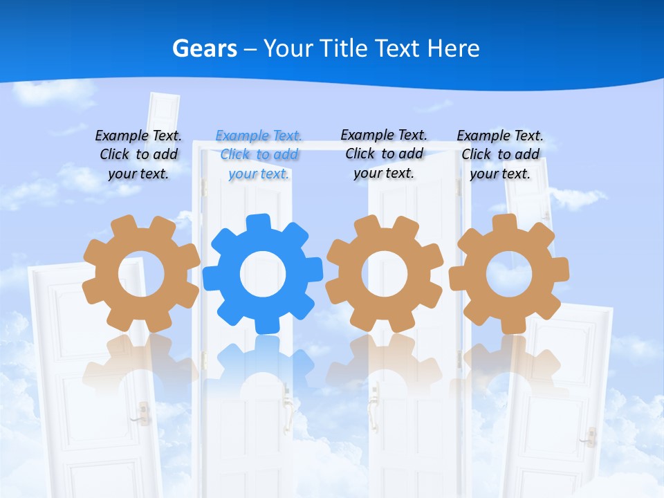 Pools Resort Night PowerPoint Template