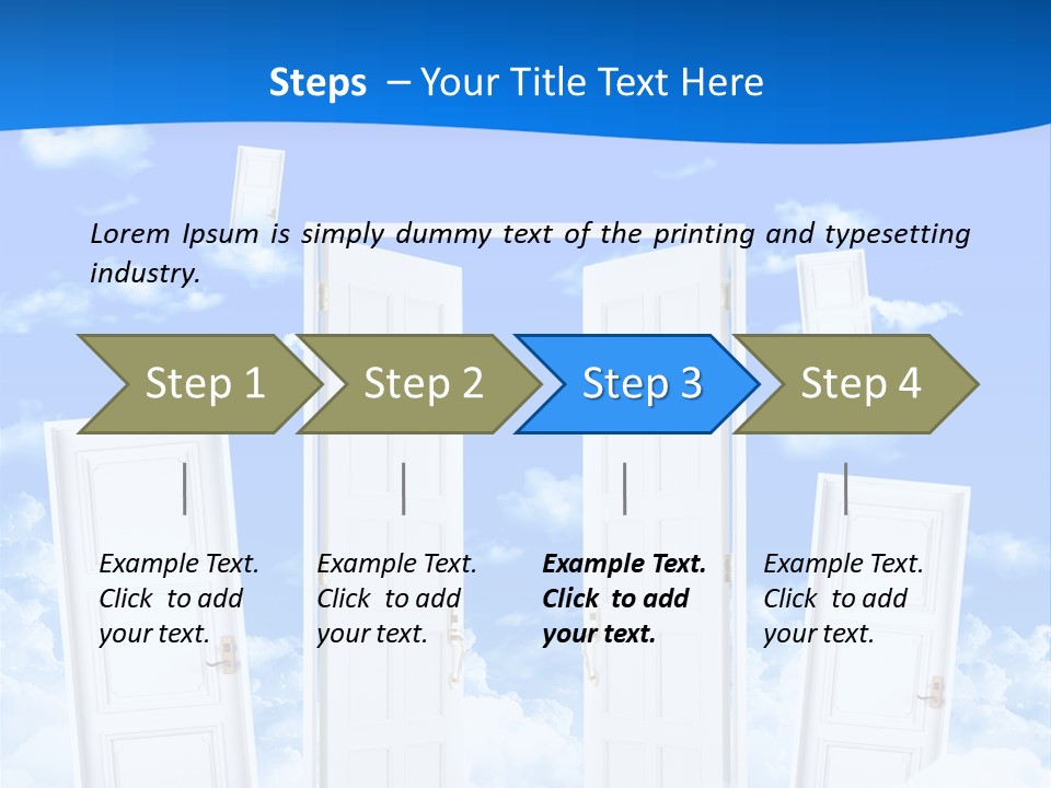 Pools Resort Night PowerPoint Template