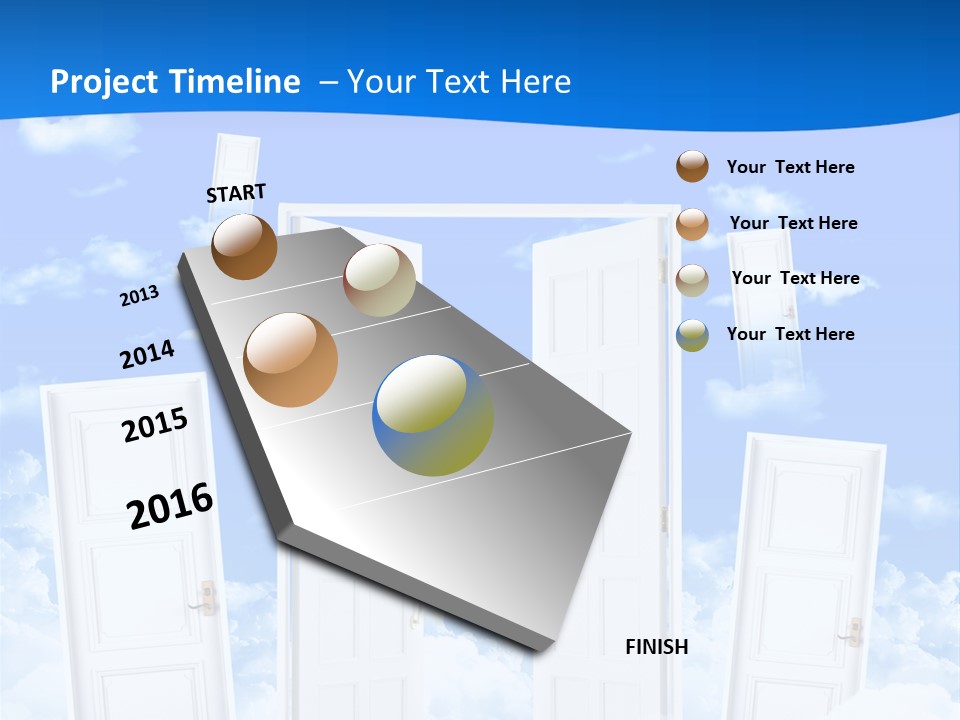 Pools Resort Night PowerPoint Template