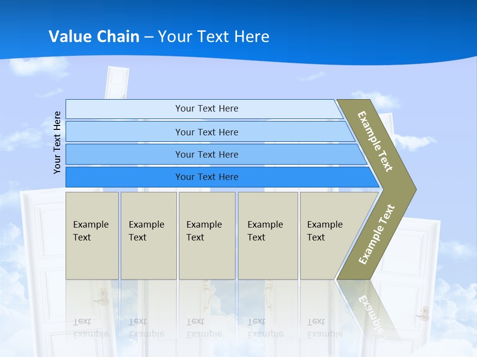 Pools Resort Night PowerPoint Template