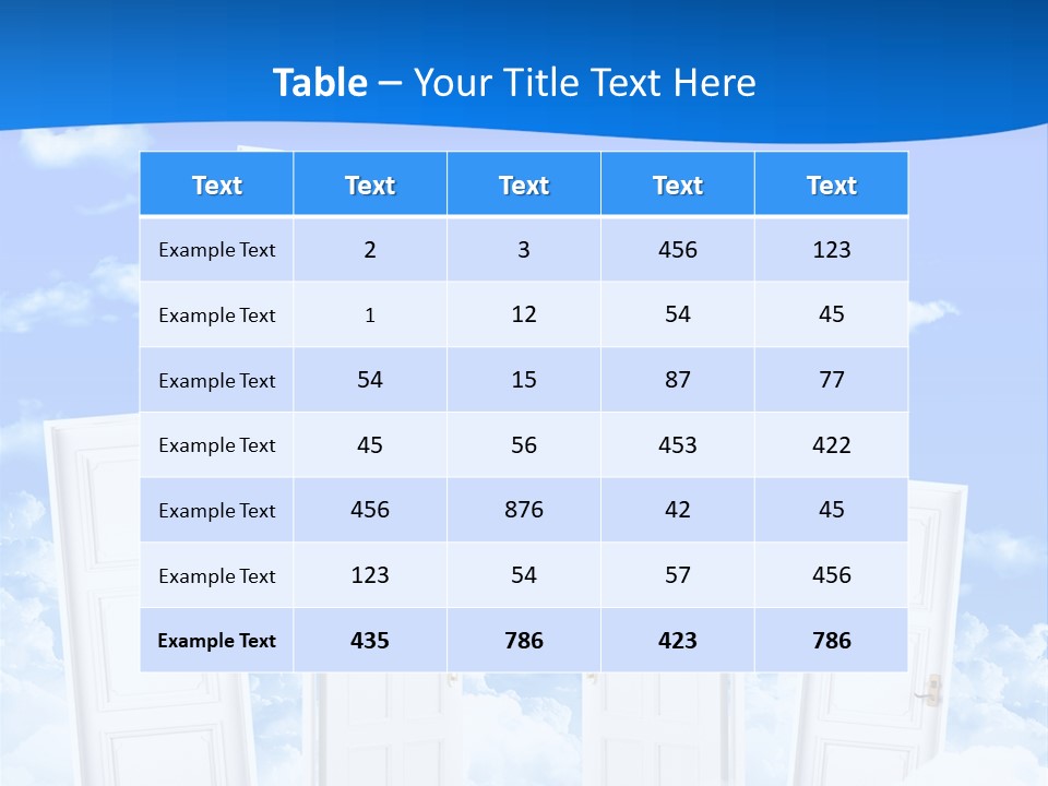 Pools Resort Night PowerPoint Template