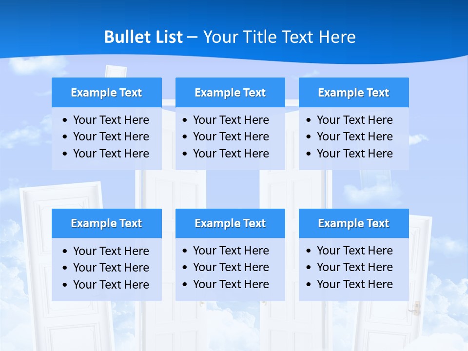 Pools Resort Night PowerPoint Template