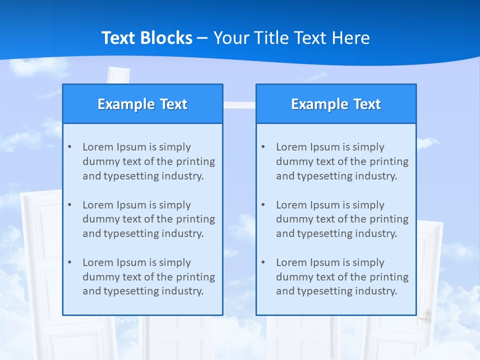 Pools Resort Night PowerPoint Template
