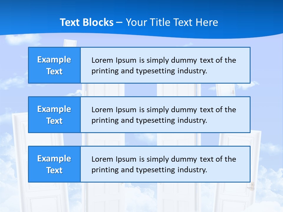 Pools Resort Night PowerPoint Template