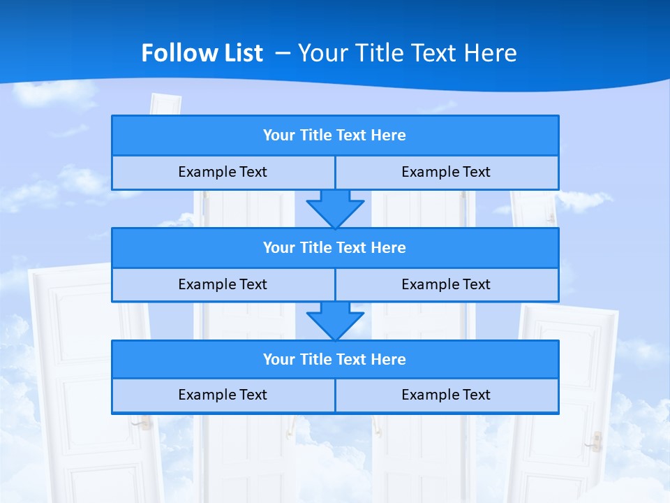 Pools Resort Night PowerPoint Template