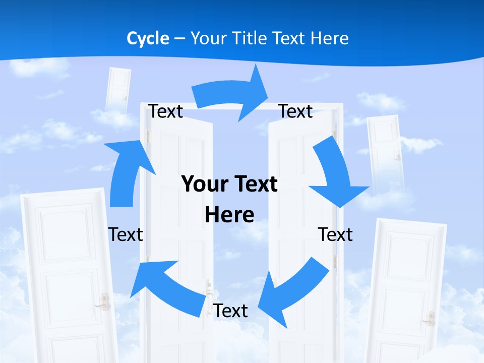 Pools Resort Night PowerPoint Template