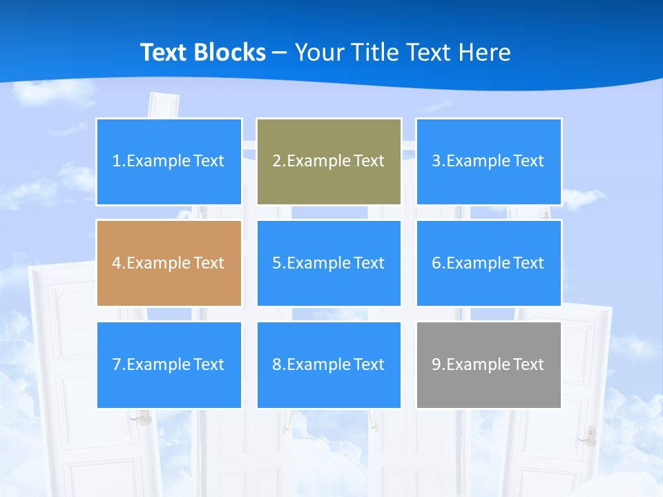 Pools Resort Night PowerPoint Template