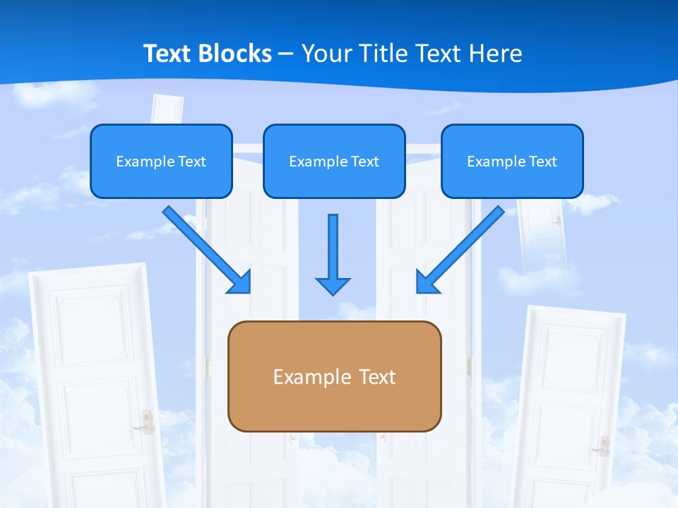Pools Resort Night PowerPoint Template
