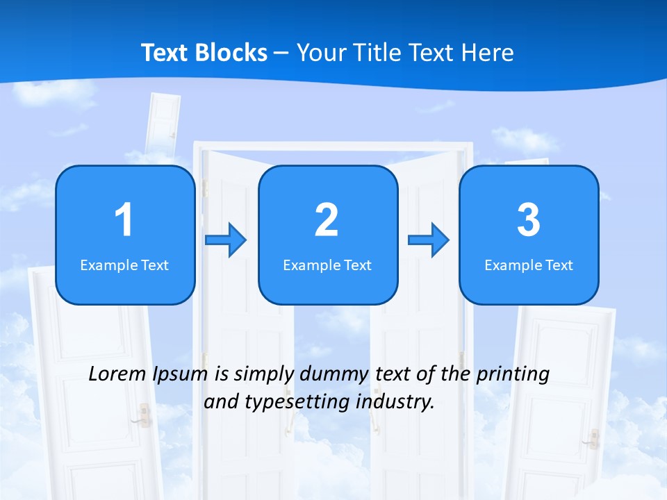 Pools Resort Night PowerPoint Template