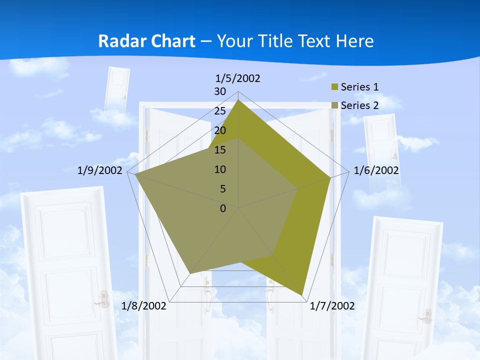 Pools Resort Night PowerPoint Template