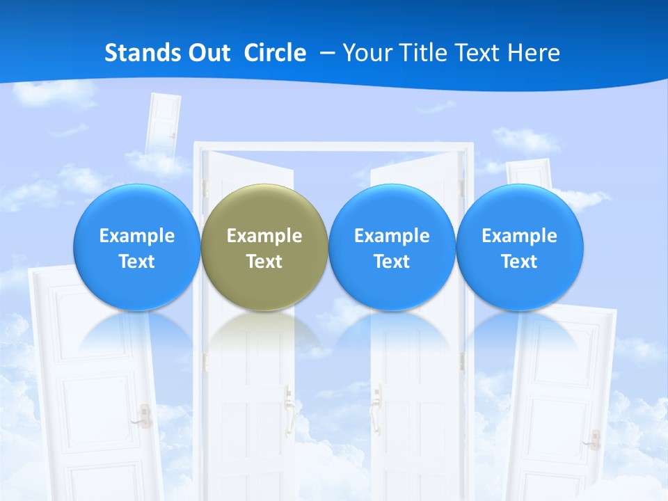 Pools Resort Night PowerPoint Template