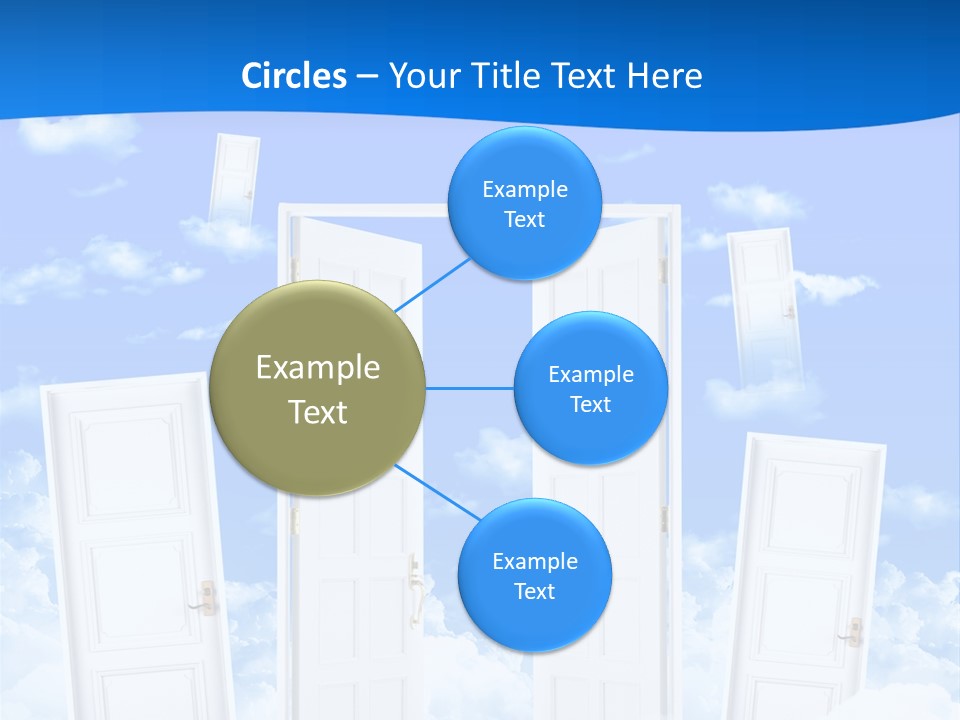 Pools Resort Night PowerPoint Template