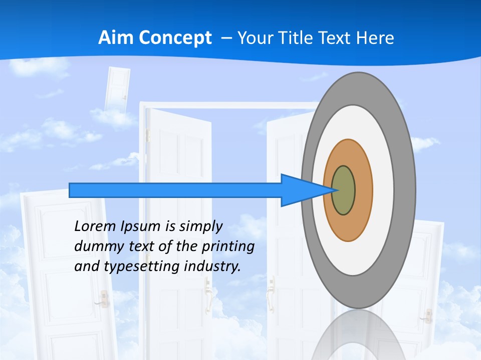 Pools Resort Night PowerPoint Template