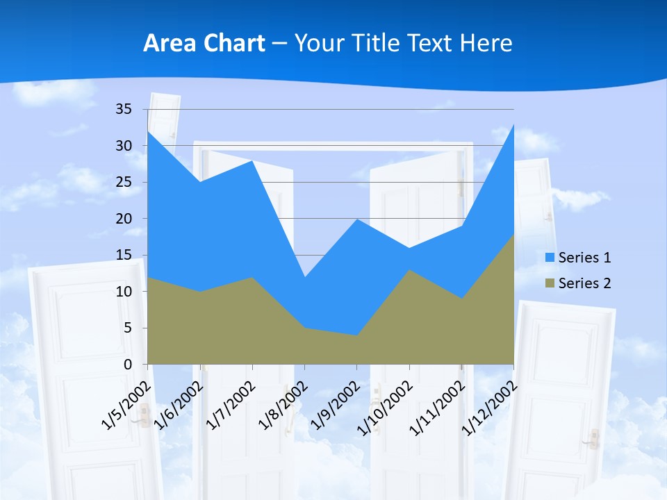 Pools Resort Night PowerPoint Template