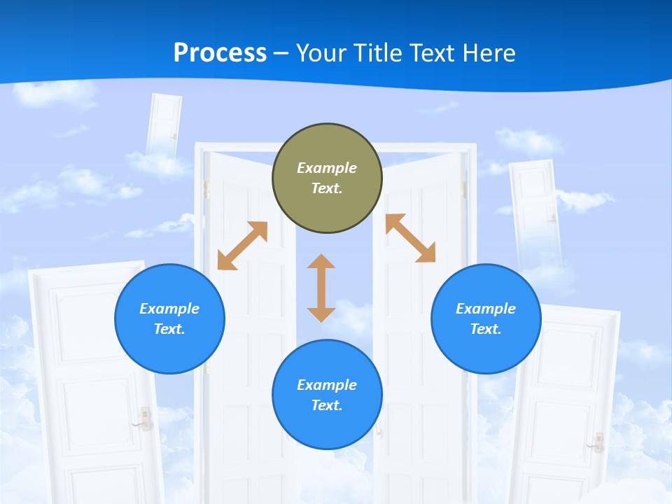 Pools Resort Night PowerPoint Template