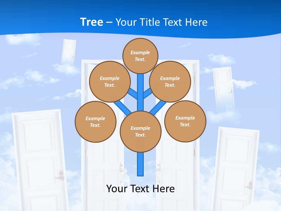 Pools Resort Night PowerPoint Template