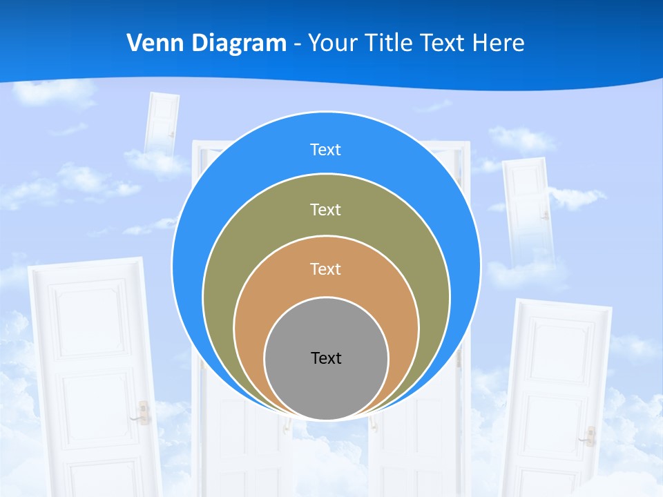 Pools Resort Night PowerPoint Template