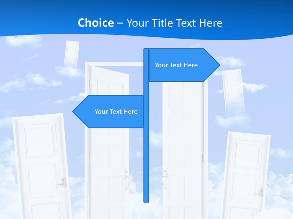 Pools Resort Night PowerPoint Template