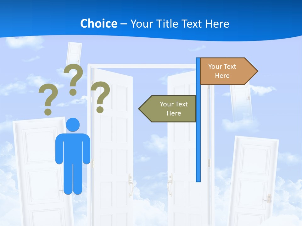 Pools Resort Night PowerPoint Template