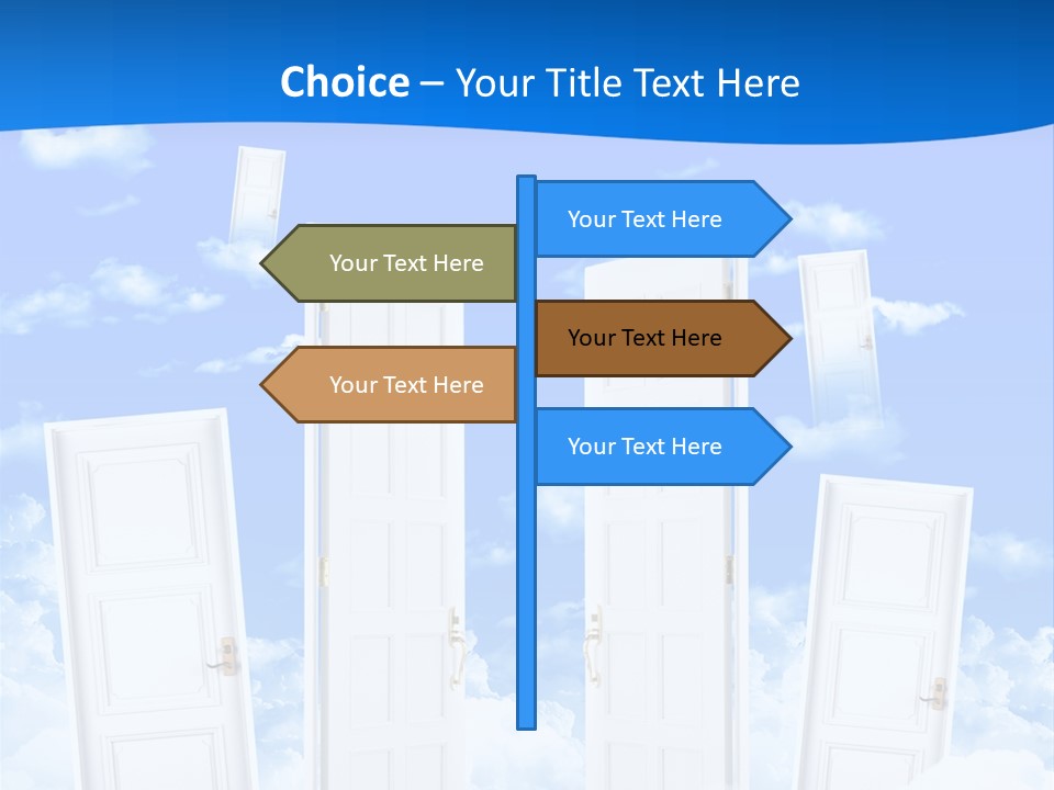 Pools Resort Night PowerPoint Template