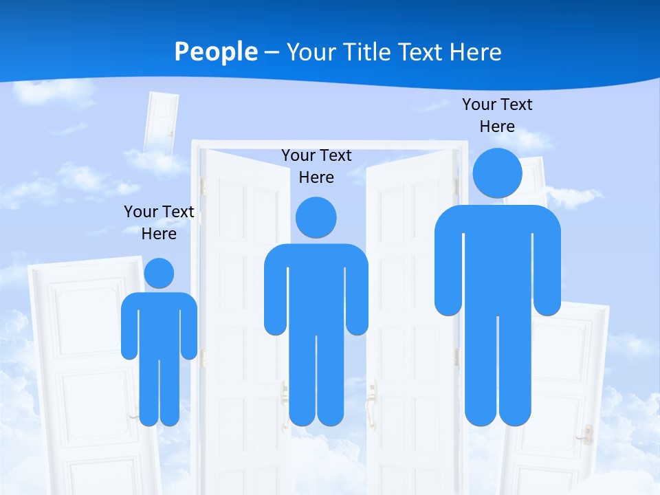 Pools Resort Night PowerPoint Template