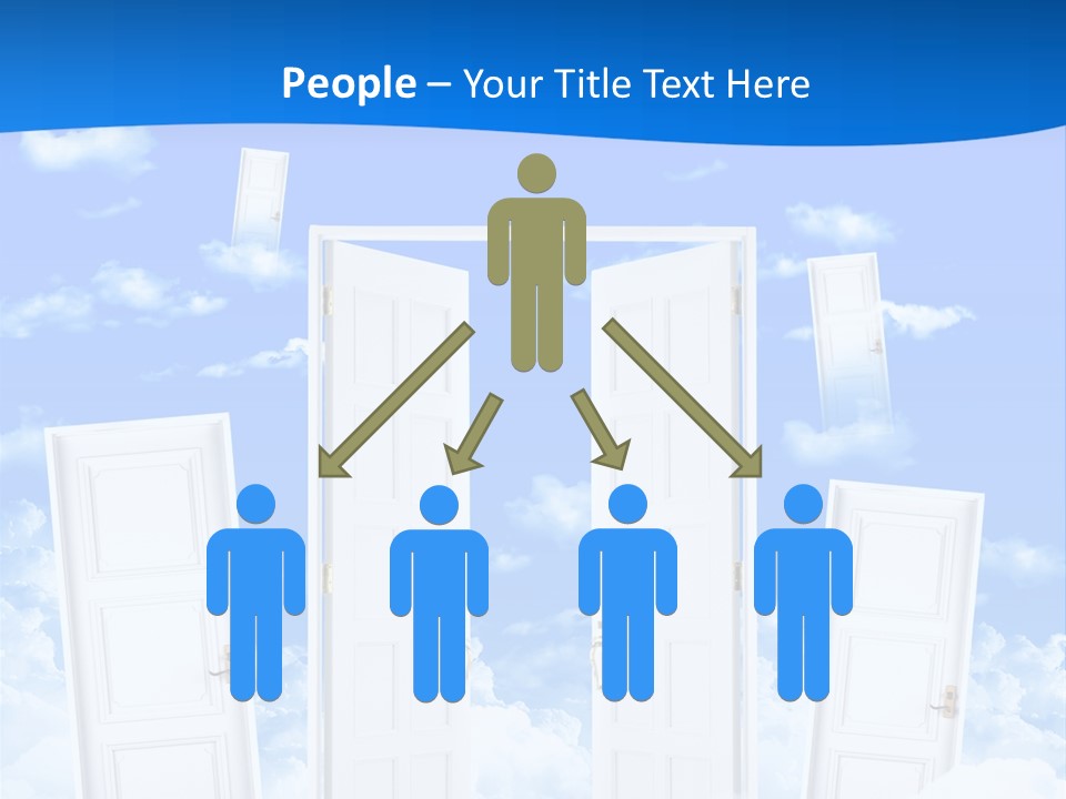 Pools Resort Night PowerPoint Template