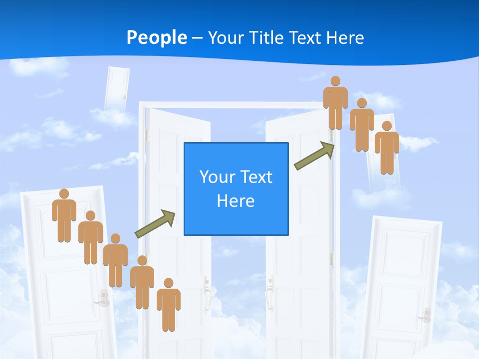 Pools Resort Night PowerPoint Template