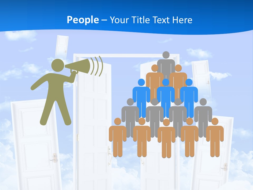 Pools Resort Night PowerPoint Template