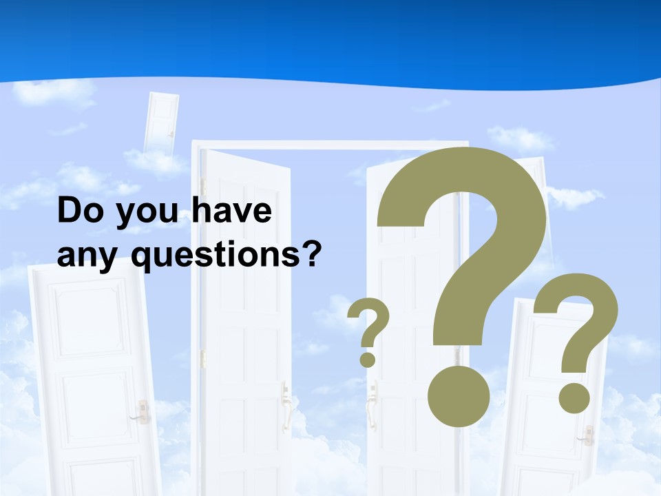 Pools Resort Night PowerPoint Template