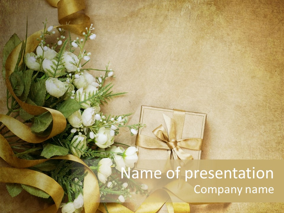 Rose Shabby Vintage PowerPoint Template