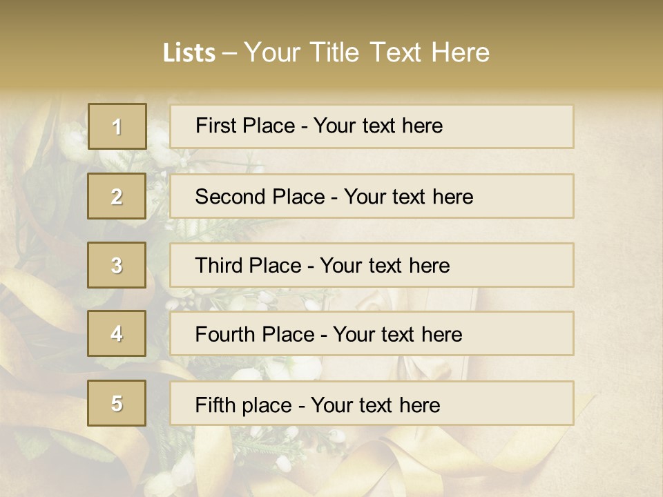 Rose Shabby Vintage PowerPoint Template