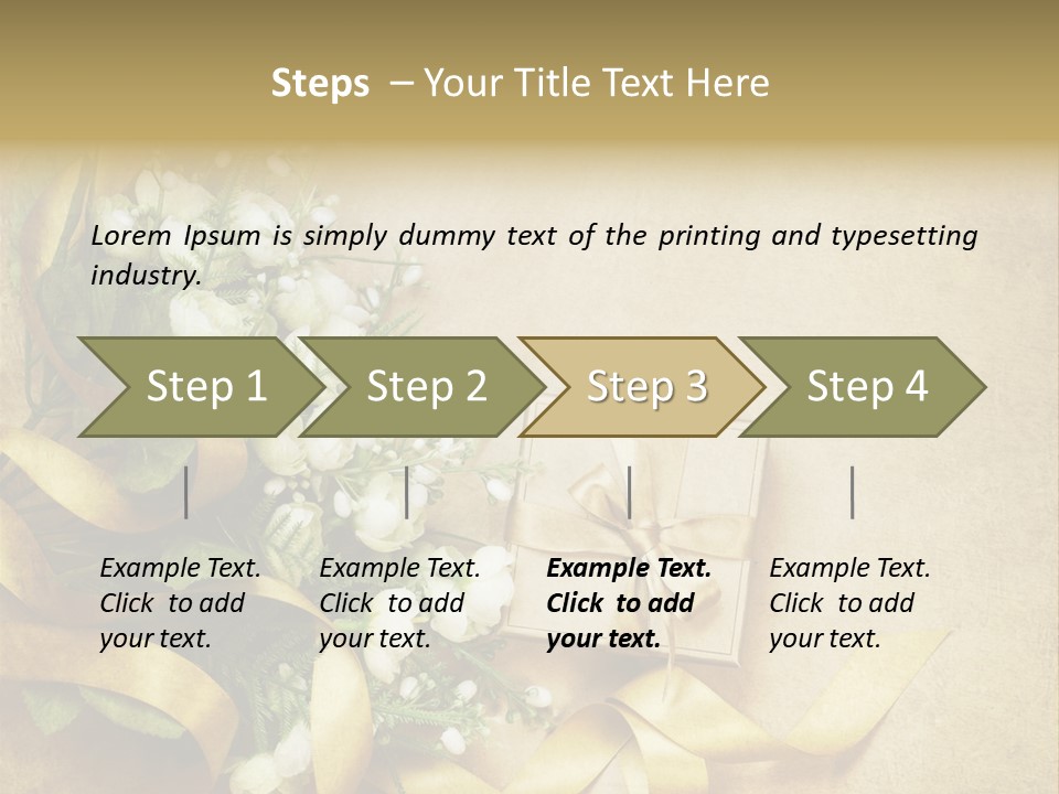 Rose Shabby Vintage PowerPoint Template