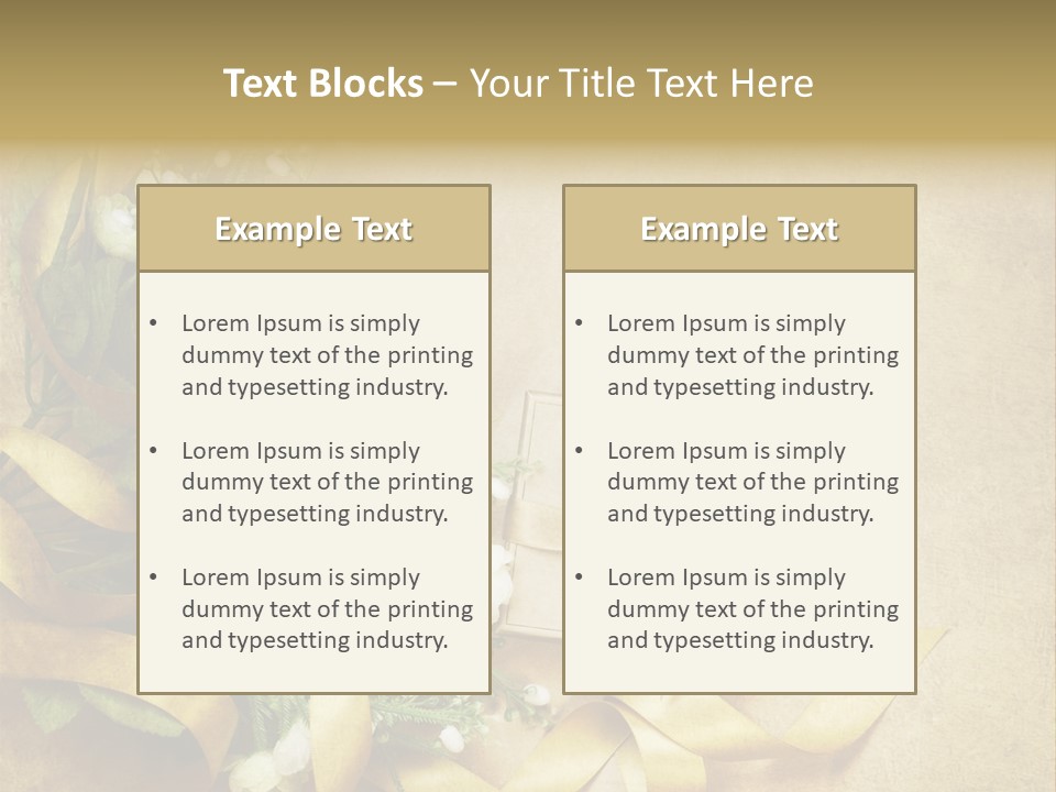 Rose Shabby Vintage PowerPoint Template